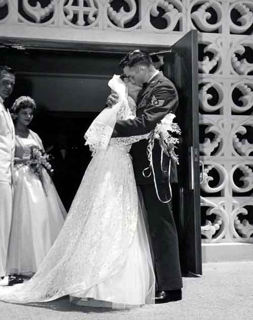 Vivian Dorraine Liberto and Johnny Cash Wedding Day